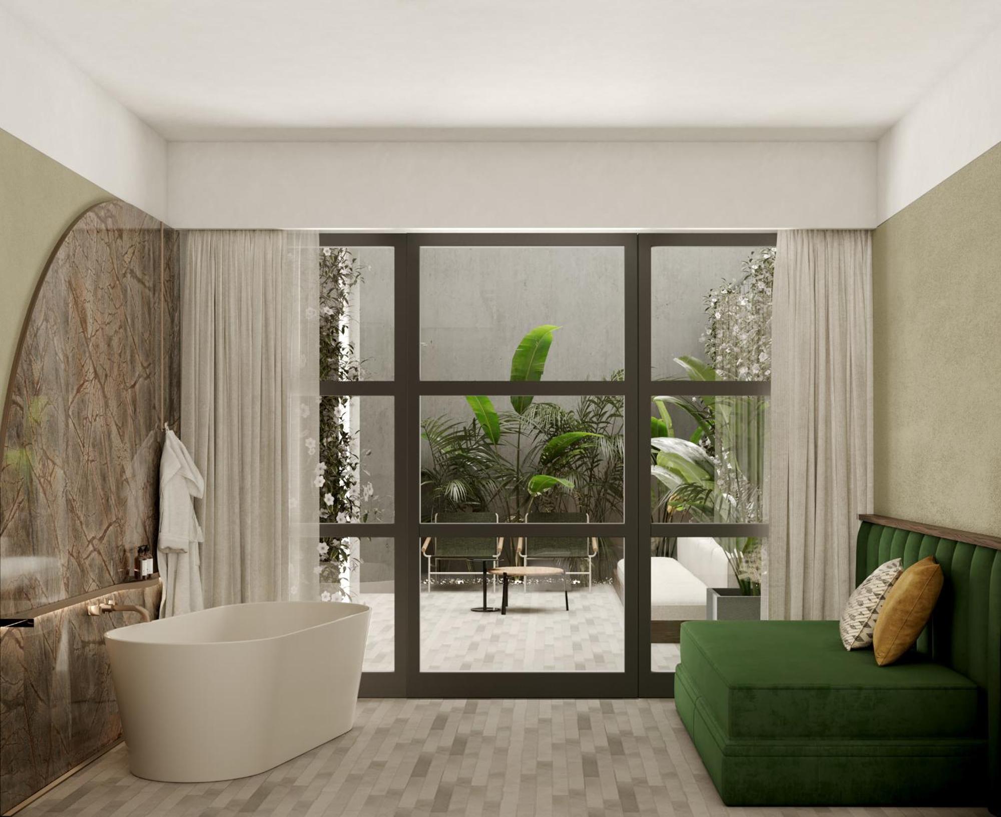 Prestige Double or Twin Room Private Garden Vertical Garden Area
